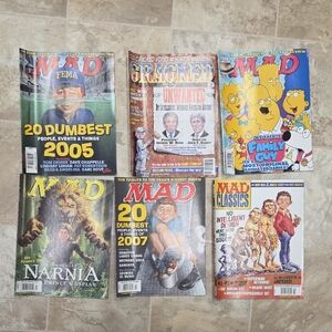 Collection of MAD and Cracked Magazines